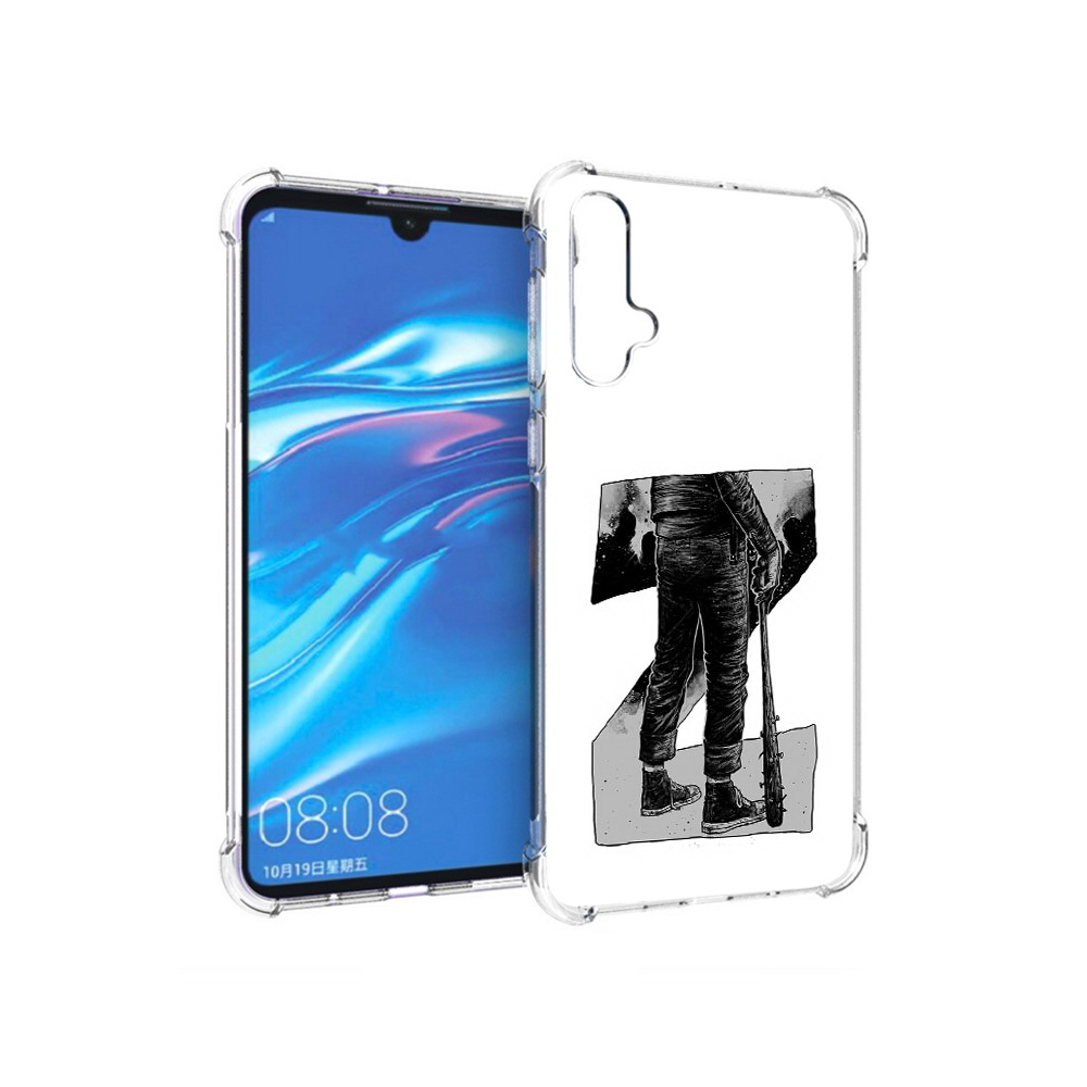 

Чехол MyPads Tocco для Huawei Nova 5 воин черно белый, Tocco