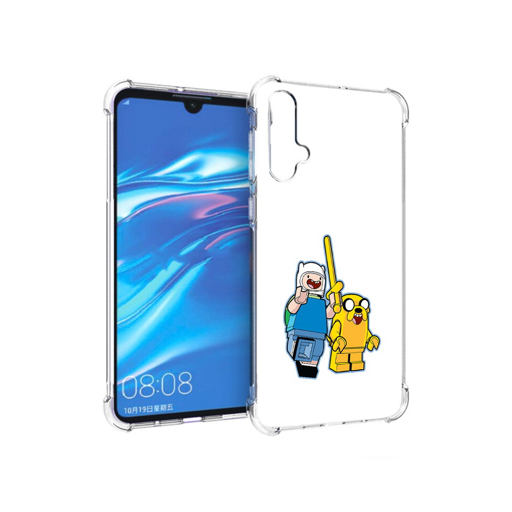 

Чехол MyPads Tocco для Huawei Nova 5 время приключений лего, Прозрачный, Tocco