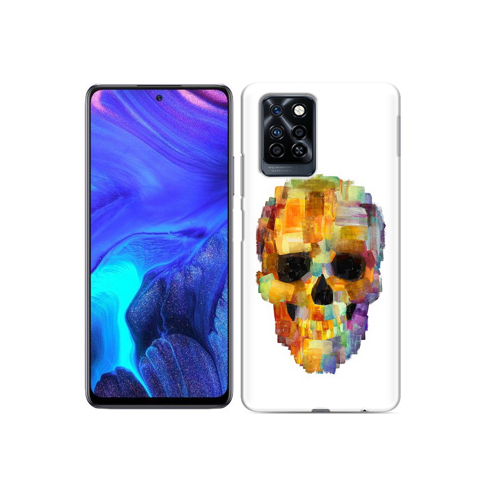 

Чехол MyPads Tocco для Infinix Note 10 Pro нарисованный череп, Прозрачный, Tocco