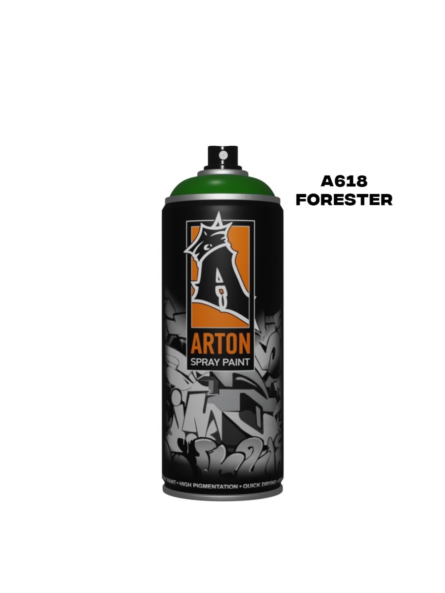 Аэрозольная краска Arton A618 Forester 520 мл зеленая