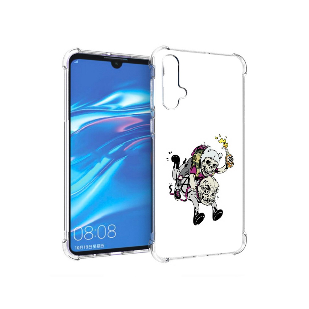 

Чехол MyPads Tocco для Huawei Nova 5 время приключений скелеты, Прозрачный, Tocco