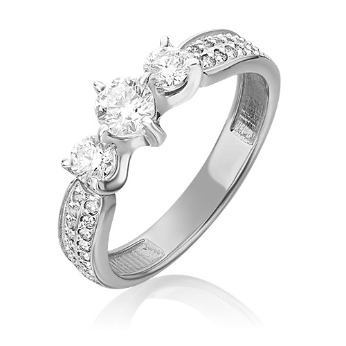 

Кольцо из белого золота с бриллиантом р. 17 PLATINA jewelry 01-0388-00-101-1120-30, 01-0388-00-101-1120-30