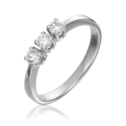 

Кольцо из золота р. 19 PLATINA jewelry 01-0394-00-101-1120-30, бриллиант, 01-0394-00-101-1120-30