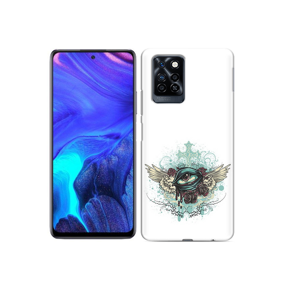 

Чехол MyPads Tocco для Infinix Note 10 Pro плачущий глаз с крыльями, Прозрачный, Tocco