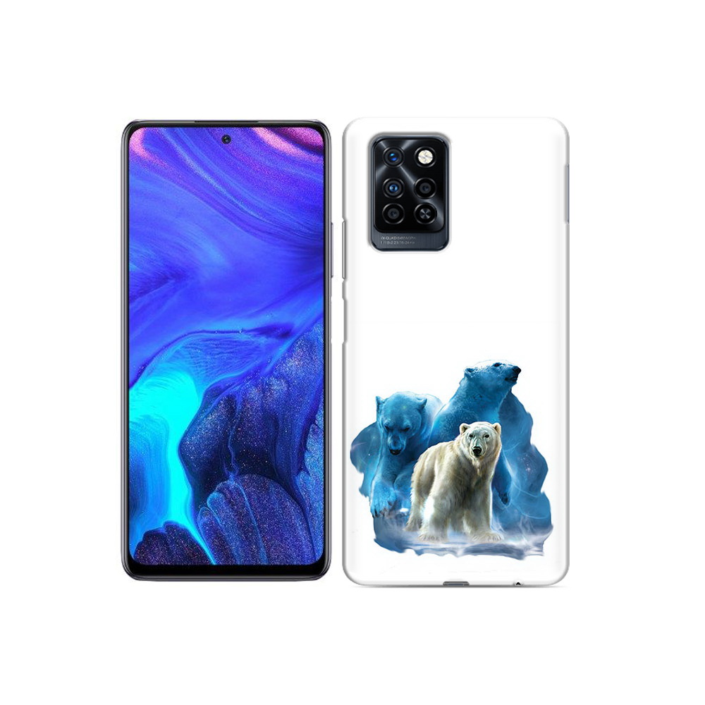 

Чехол MyPads Tocco для Infinix Note 10 Pro полярный медведь, Прозрачный, Tocco