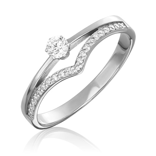 

Кольцо из золота р. 18 PLATINA jewelry 01-0406-00-101-1120-30, бриллиант, 01-0406-00-101-1120-30