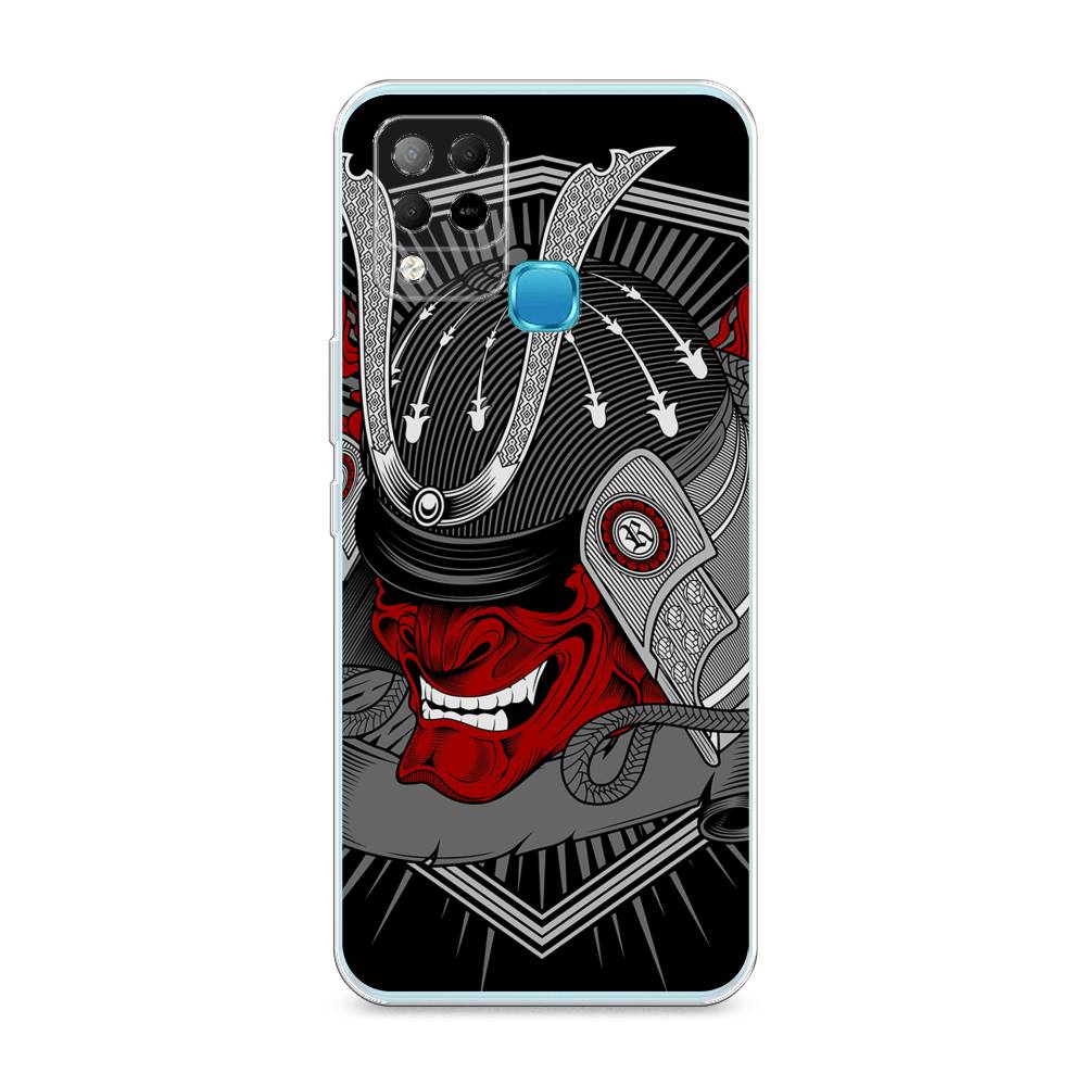 

Чехол на Infinix HOT 10S "Красная маска самурая", Белый;красный;черный, 3100250-4