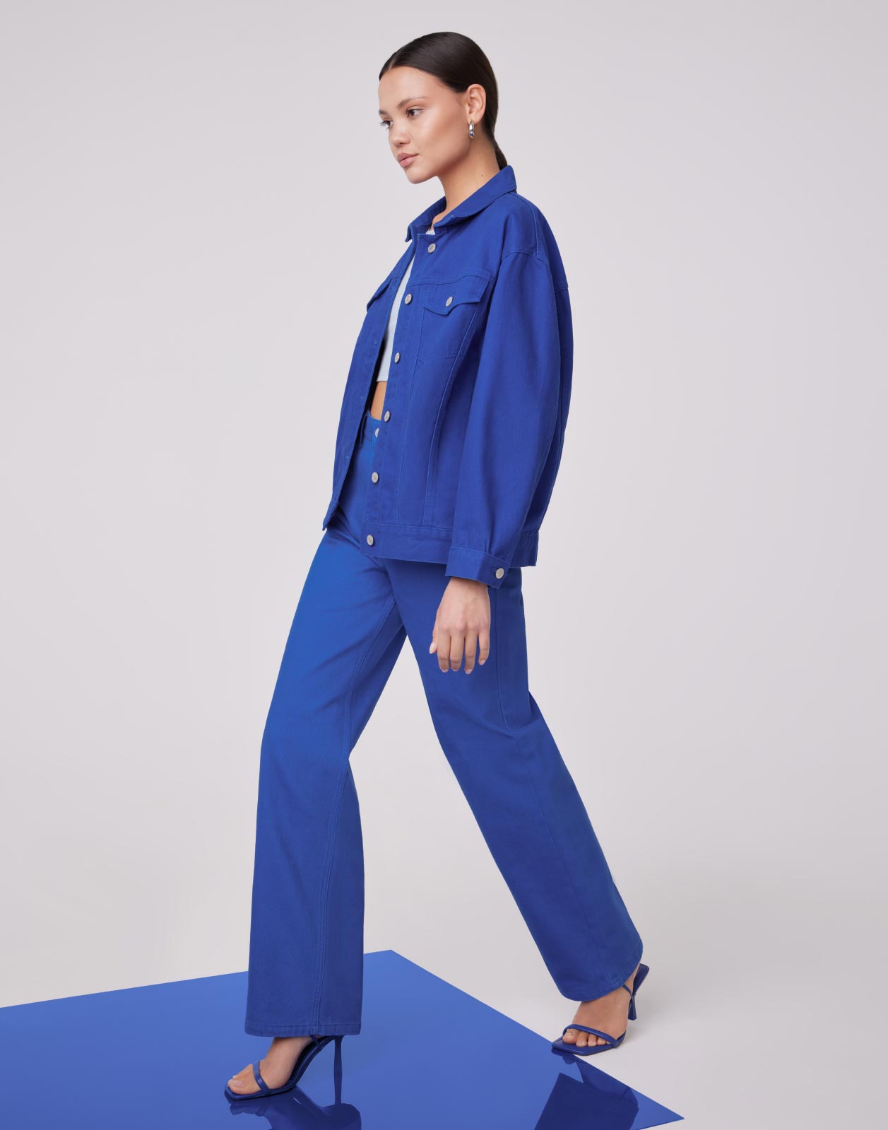 Джинсовая куртка женская Gloria Jeans GJC005946 синяя S