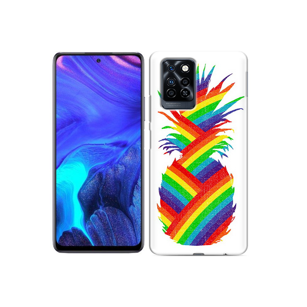 

Чехол MyPads Tocco для Infinix Note 10 Pro радужный ананас, Прозрачный, Tocco