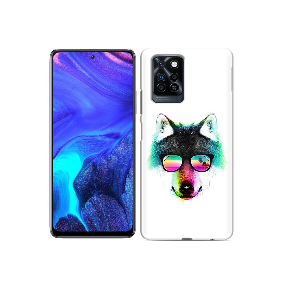 

Чехол MyPads Tocco для Infinix Note 10 Pro радужный волк, Прозрачный, Tocco