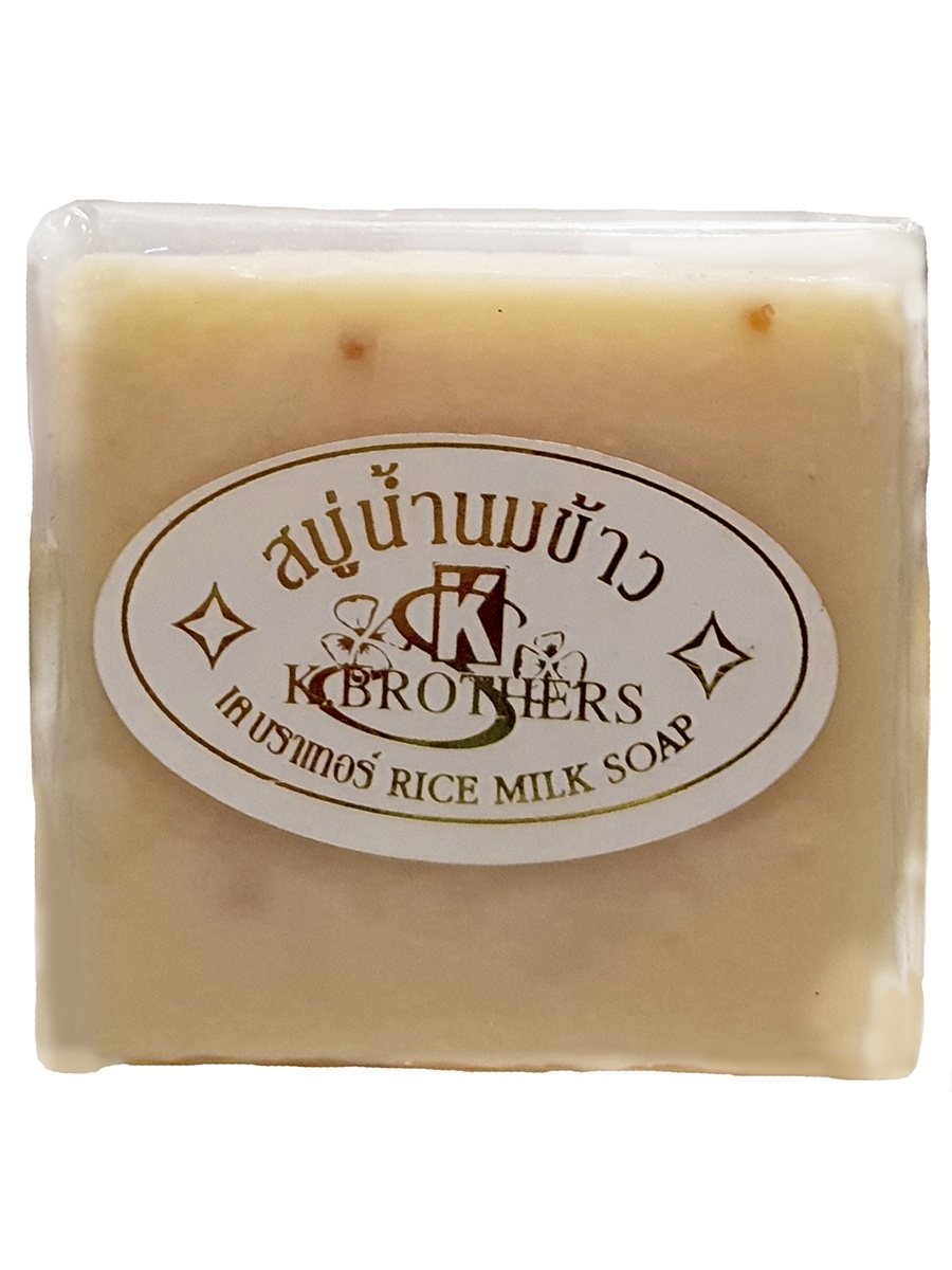 фото Мыло для лица k.brothers rice milk soap с рисовым молочком