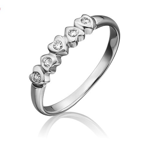 

Кольцо из золота р. 17 PLATINA jewelry 01-0422-00-101-1120-30, бриллиант, 01-0422-00-101-1120-30