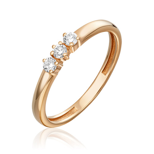 

Кольцо из золота р. 17,5 PLATINA jewelry 01-0425-00-101-1110-30, бриллиант, 01-0425-00-101-1110-30