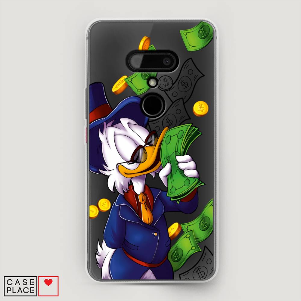 

Чехол на HTC U12 "Scrooge McDuck with Money", Синий;зеленый;белый, 102050-6