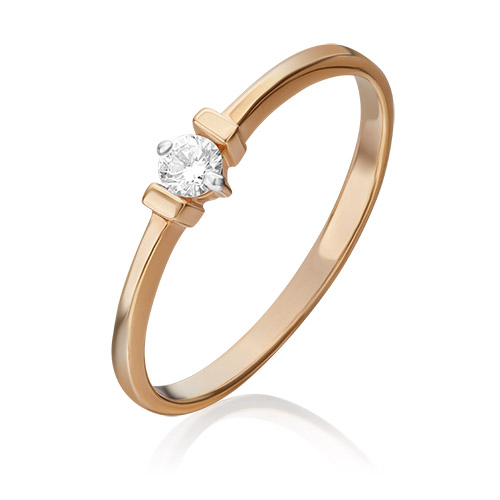 

Кольцо из красного золота с бриллиантом р. 18 PLATINA jewelry 01-0437-00-101-1110-30, 01-0437-00-101-1110-30