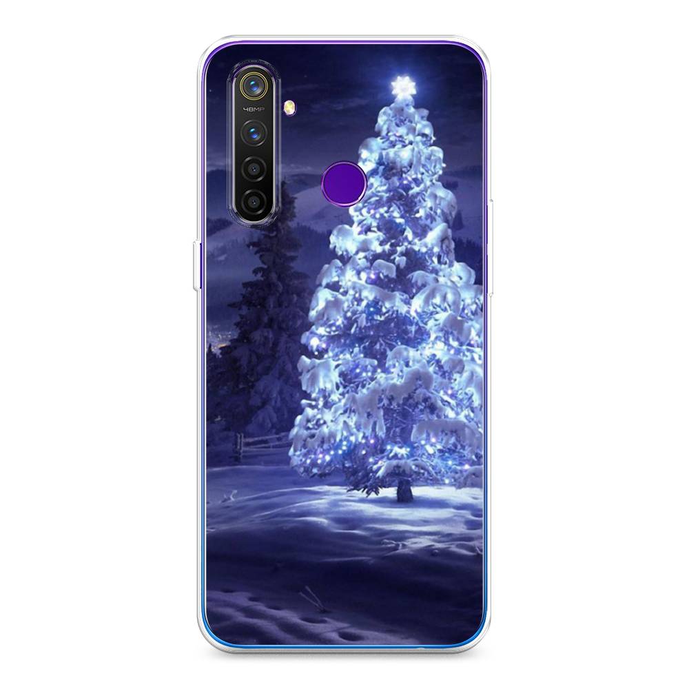 

Чехол на Realme 5 Pro "Зима 4", Синий;черный;белый, 251650-2