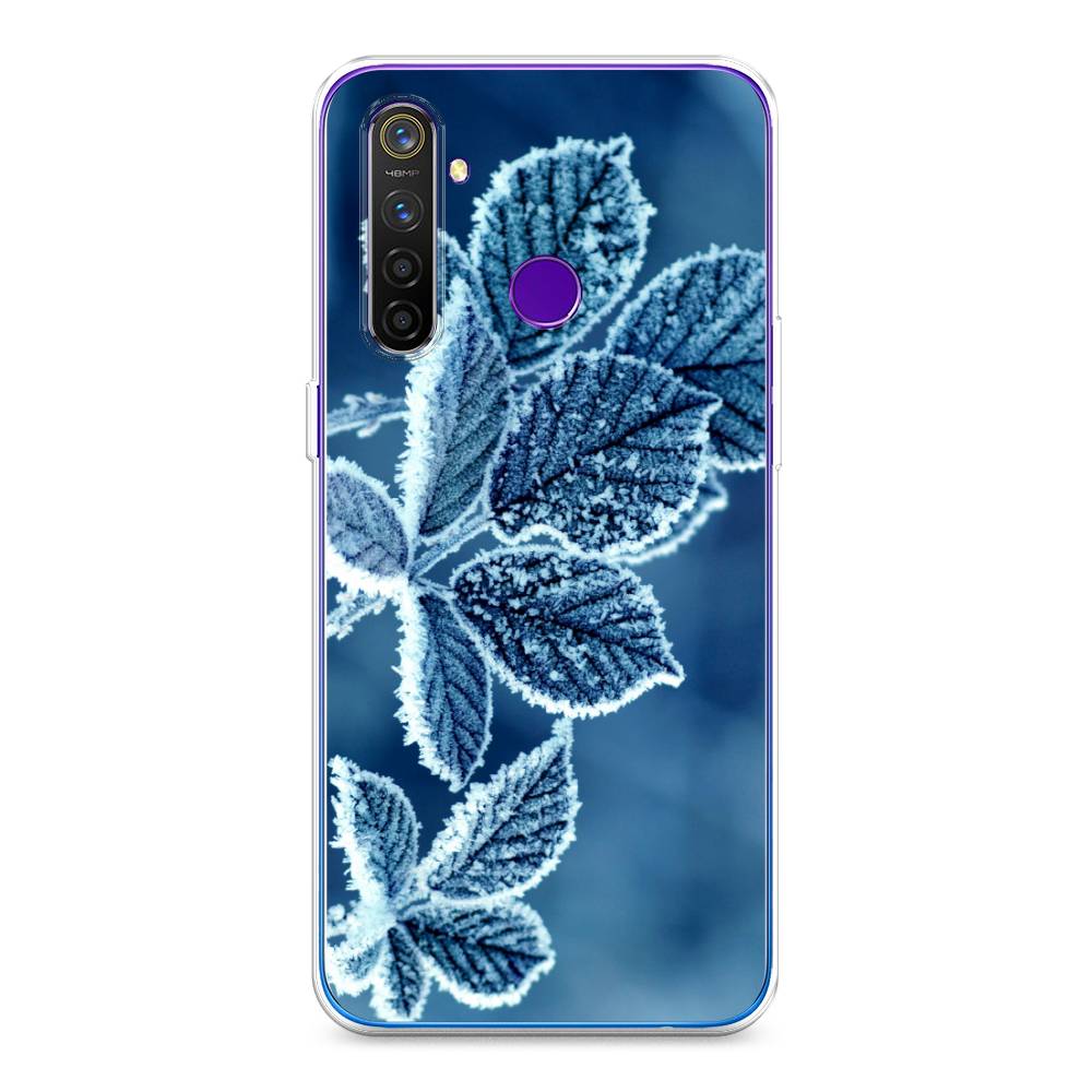 

Чехол на Realme 5 Pro "Зима 6", Голубой;белый, 251650-2
