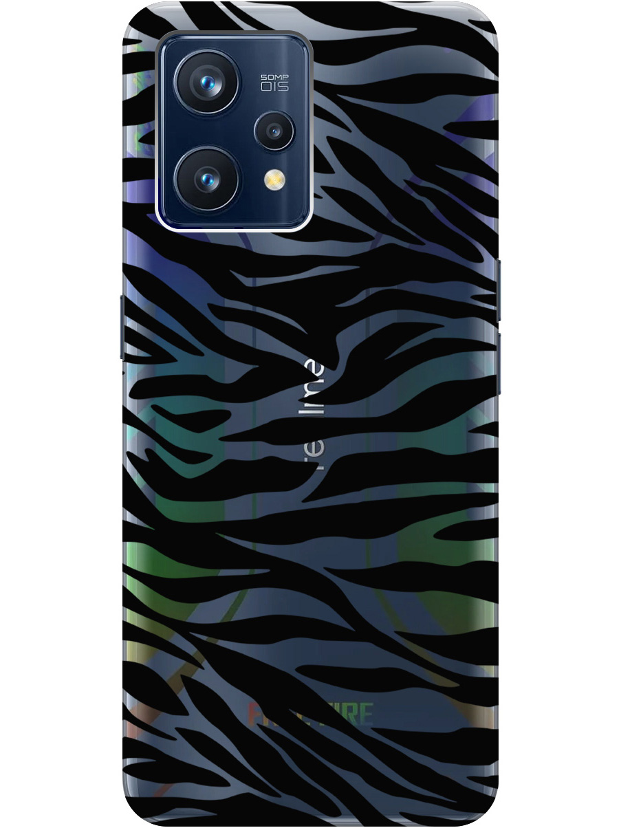 

Силиконовый чехол на Realme 9 Pro+ с рисунком "Зебра" прозрачный, Прозрачный;черный, 20000480