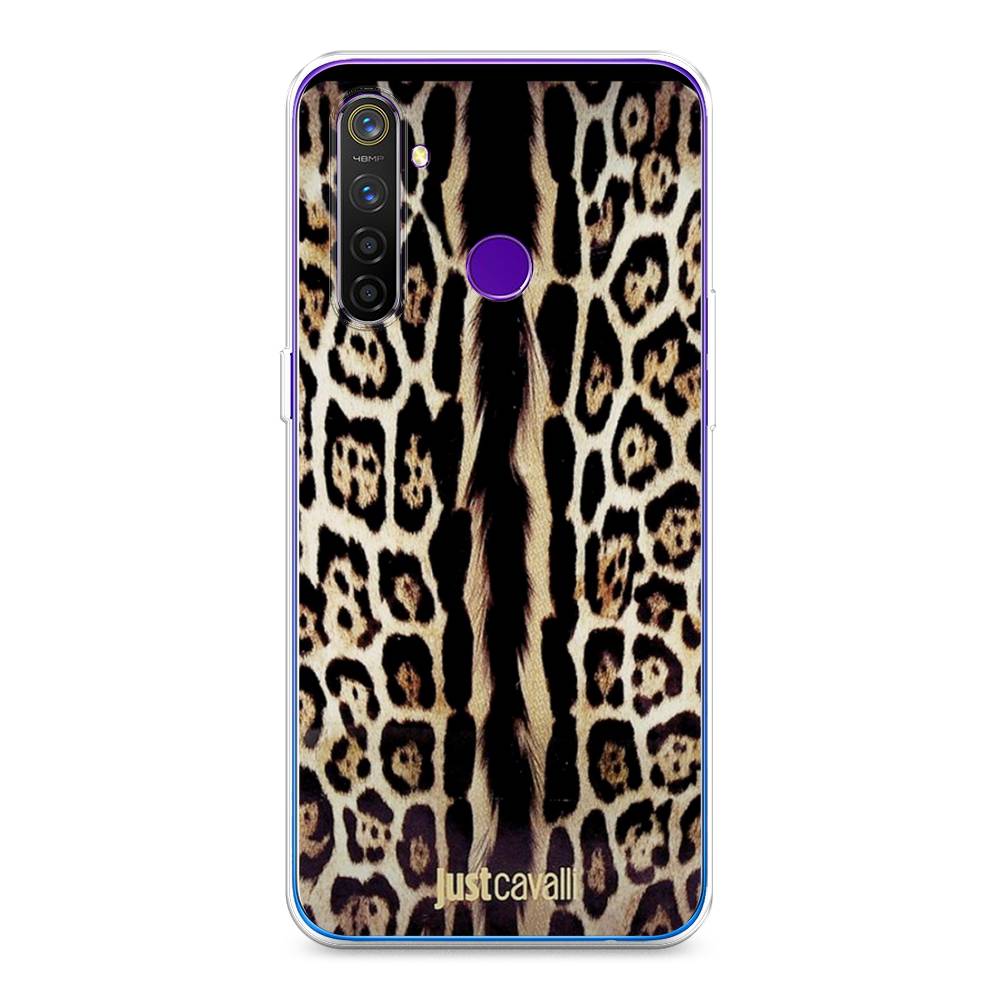 

Чехол на Realme 5 Pro "Леопард кавалли", Черный;коричневый, 251650-1