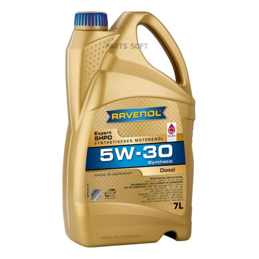 

Моторное масло Ravenol Expert SHPD SAE 5W30 7л