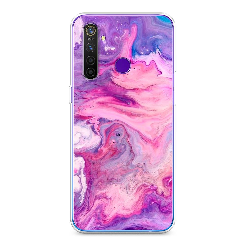 

Чехол на Realme 5 Pro "Нежно-розовая абстракция", Розовый, 251650-3