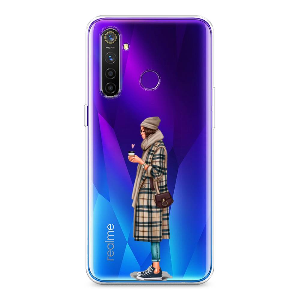 

Чехол на Realme 5 Pro "Утренний кофе", Коричневый;бежевый, 251650-6