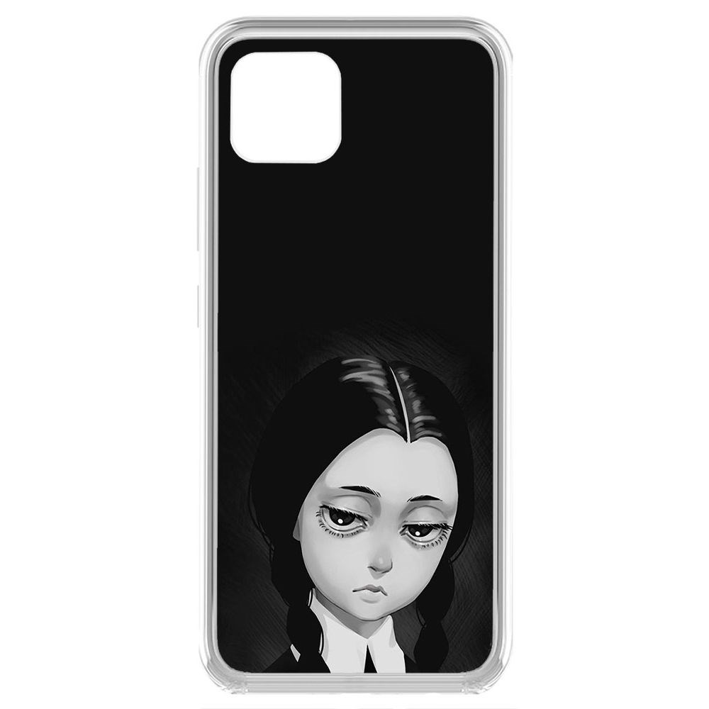

Чехол-накладка Krutoff Clear Case Уэнсдей Аддамс - Рисованная Уэнсдей для Realme C11
