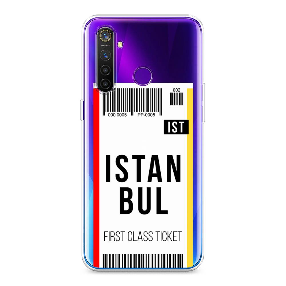 

Чехол на Realme 5 Pro "Билет в Стамбул", Белый;черный;красный, 251650-6