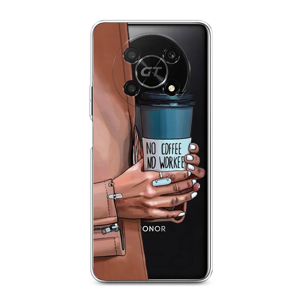 

Чехол Awog на Honor X40 GT "No coffee", Синий;бежевый;коричневый, 6120150-7
