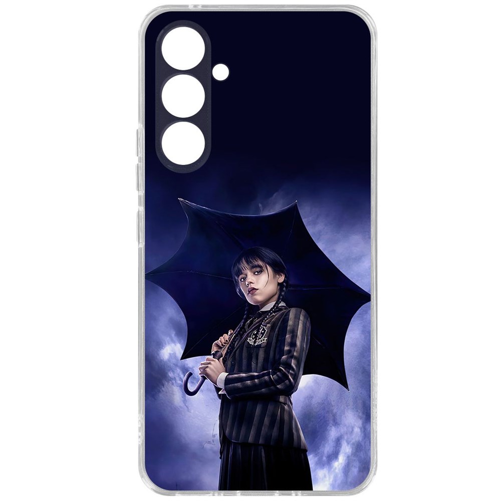 

Чехол-накладка Case Уэнсдей Аддамс - Уэнсдей под зонтом для Samsung Galaxy A54 5G, Прозрачный