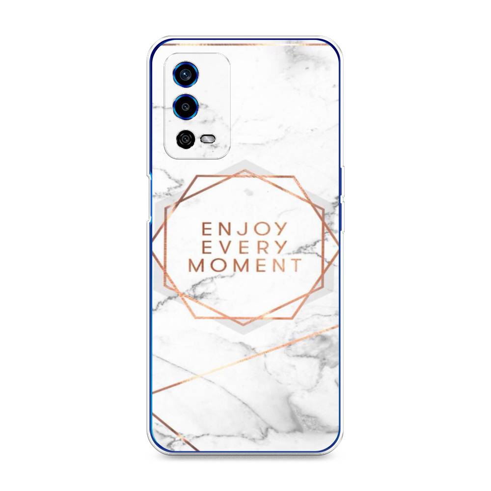 

Чехол Awog на Oppo A55 4G "Enjoy every moment мрамор", Разноцветный, 259150-7