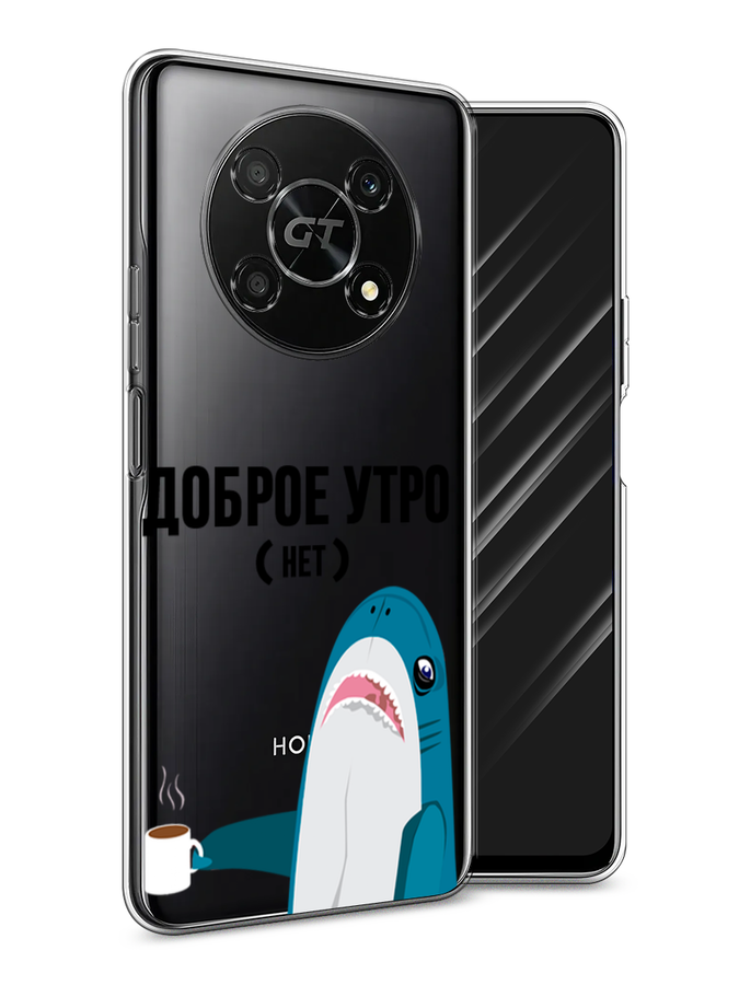 

Чехол Awog на Honor X40 GT "Доброе утро", Синий;белый;черный, 6120150-2