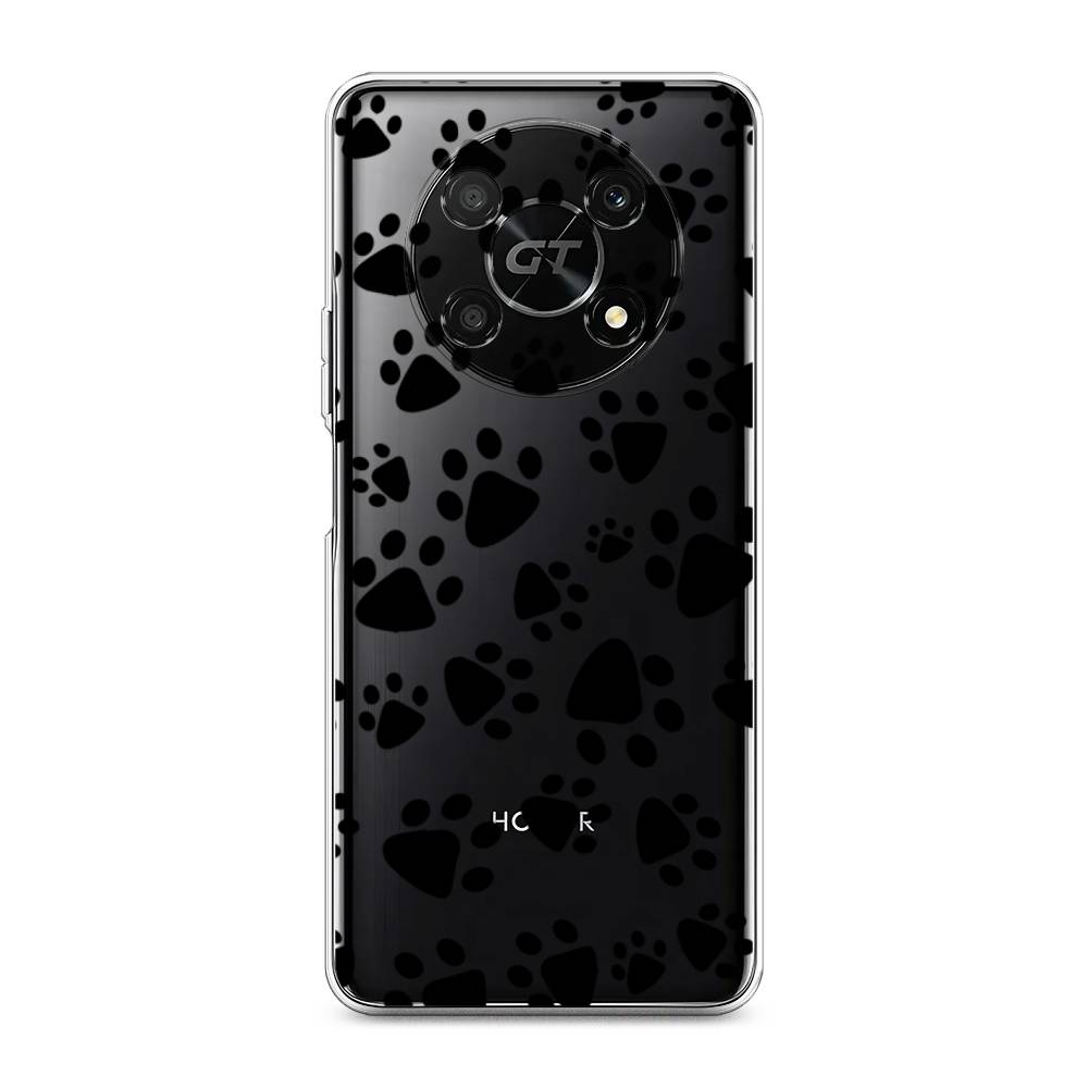 

Чехол Awog на Honor X40 GT "Лапки черные", Черный, 6120150-2