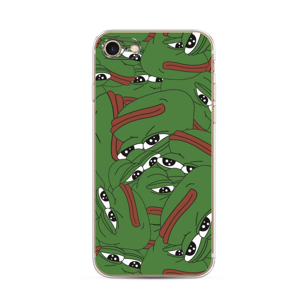 

Чехол Awog на Apple iPhone 8 / Айфон 8 "Печальный frog", Разноцветный, 10850-9