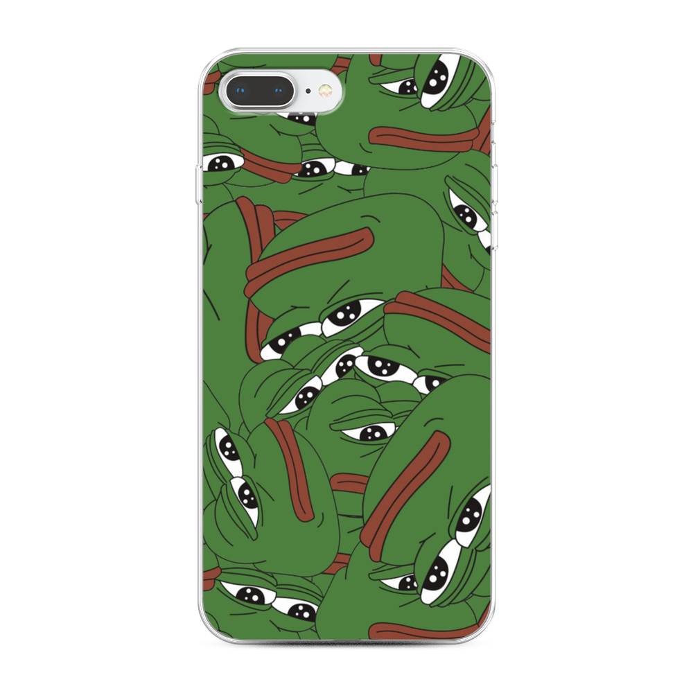 

Чехол Awog на Apple iPhone 8 Plus / Айфон 8 Plus "Печальный frog", Разноцветный, 10950-9
