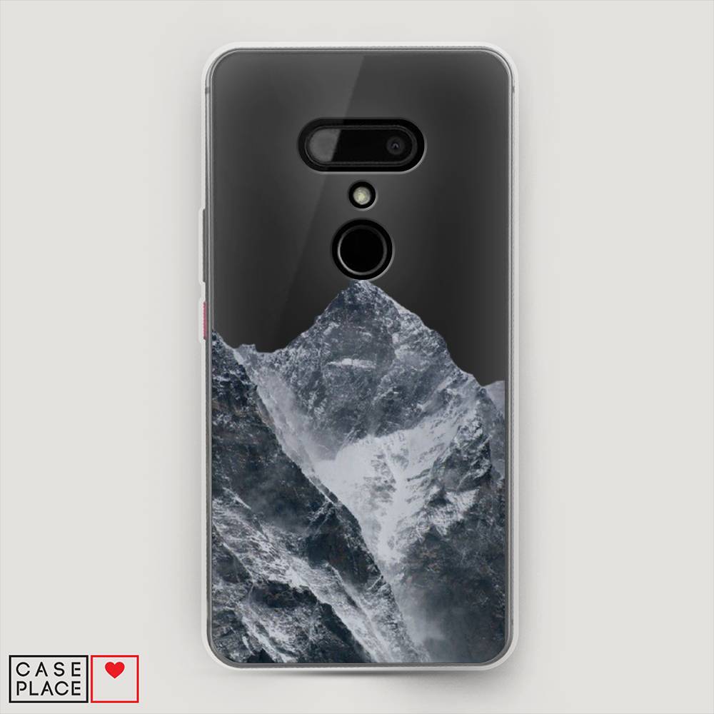 

Чехол на HTC U12 "Горы арт 4", Серый;бежевый, 102050-2