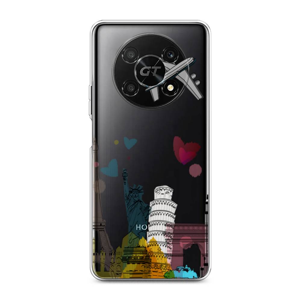 

Чехол Awog на Honor X40 GT "Самолет путешествий", Желтый, 6120150-10