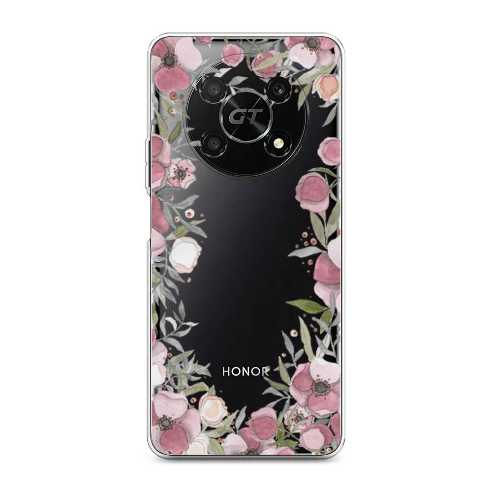 

Чехол Awog на Honor X40 GT "Розовая цветочная рамка", Розовый;зеленый, 6120150-8