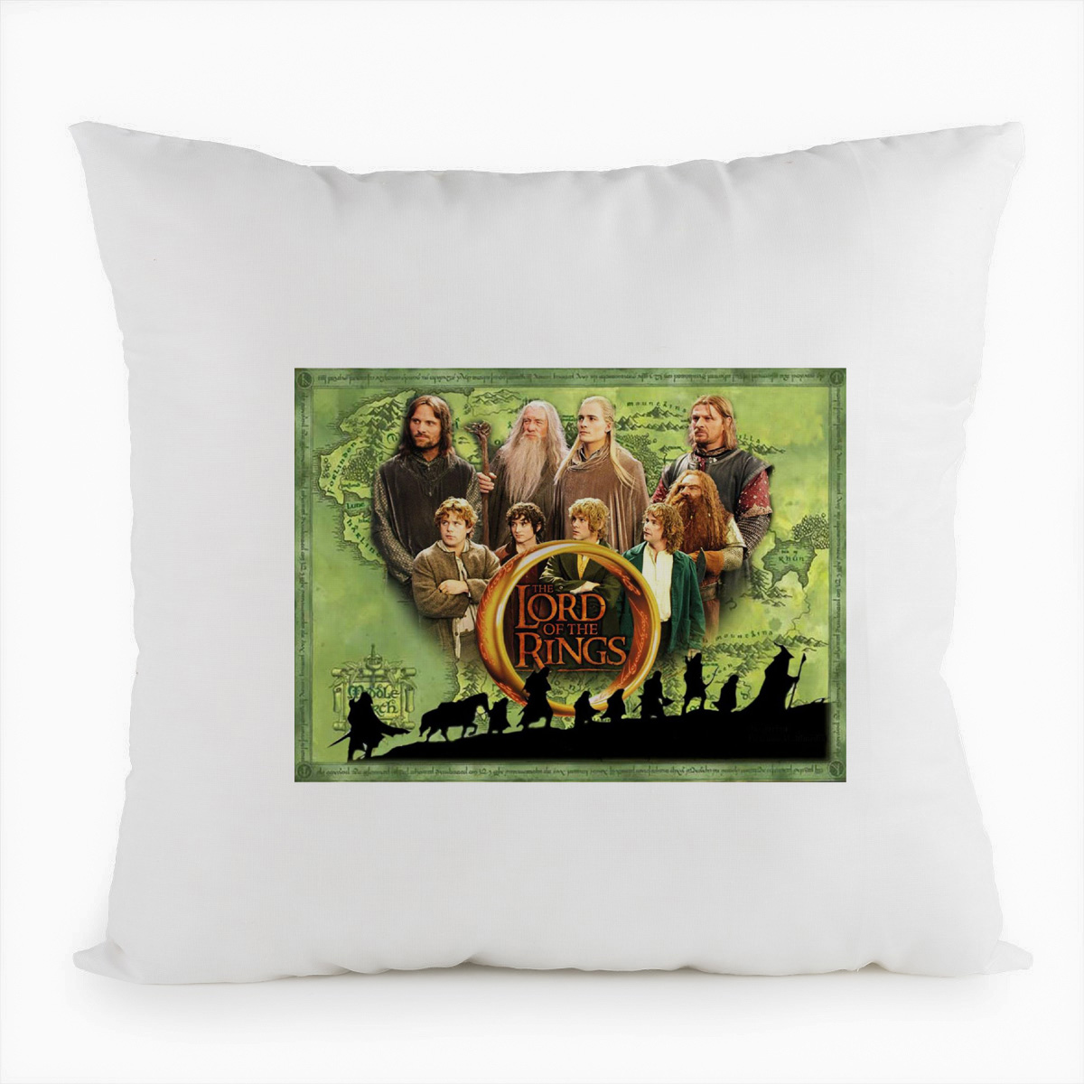 

Подушка белая CoolPodarok властелин колец все герои. Lord of the rings