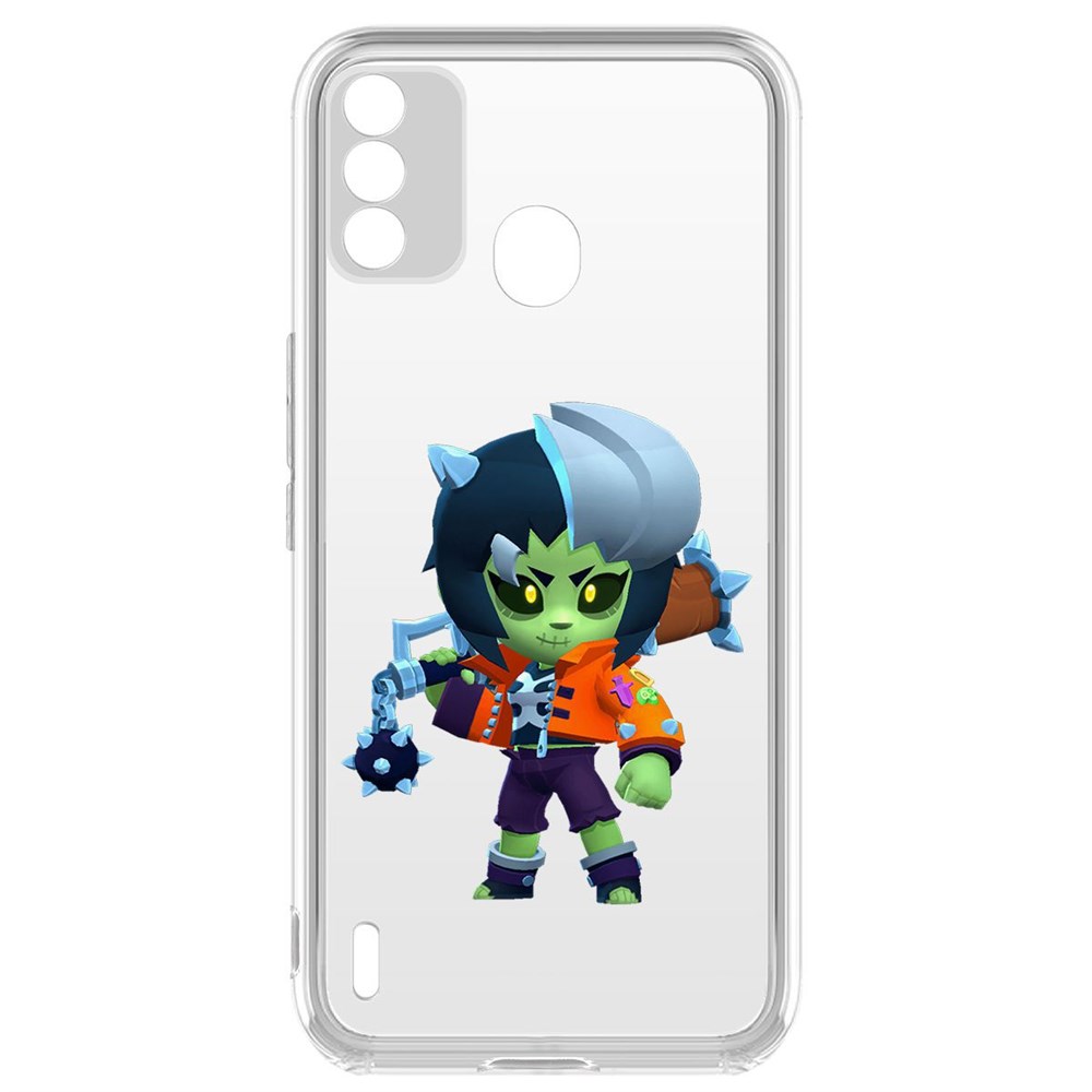 

Чехол-накладка Brawl Stars-ЗомБиби для Itel A48, Прозрачный