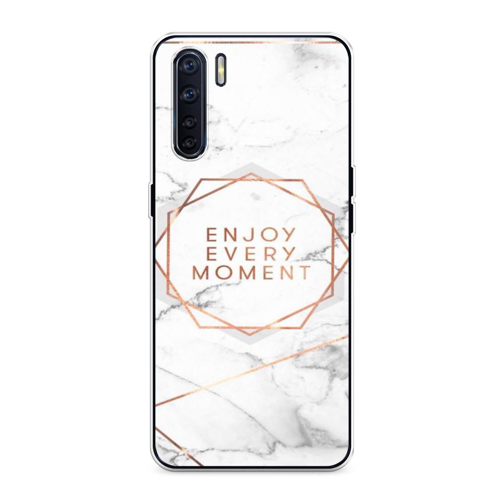 

Чехол Awog на Oppo A91/Reno 3 "Enjoy every moment мрамор", Разноцветный, 254250-7