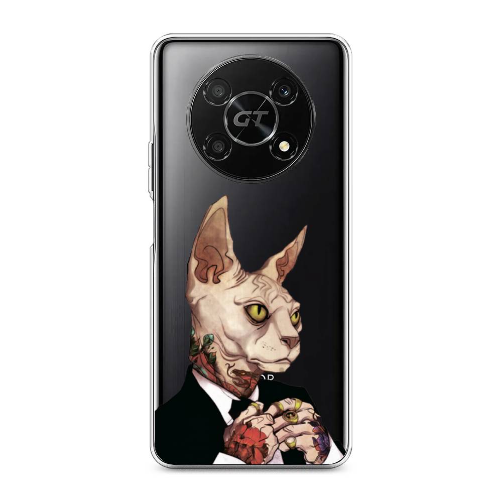 

Чехол Awog на Honor X40 GT "Татуированный сфинкс", Бежевый;черный;красный, 6120150-7