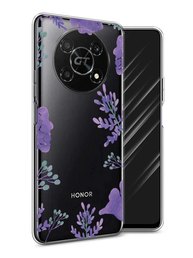 

Чехол Awog на Honor X40 GT "Сиреневая цветочная рамка", Прозрачный;фиолетовый, 6120150-8
