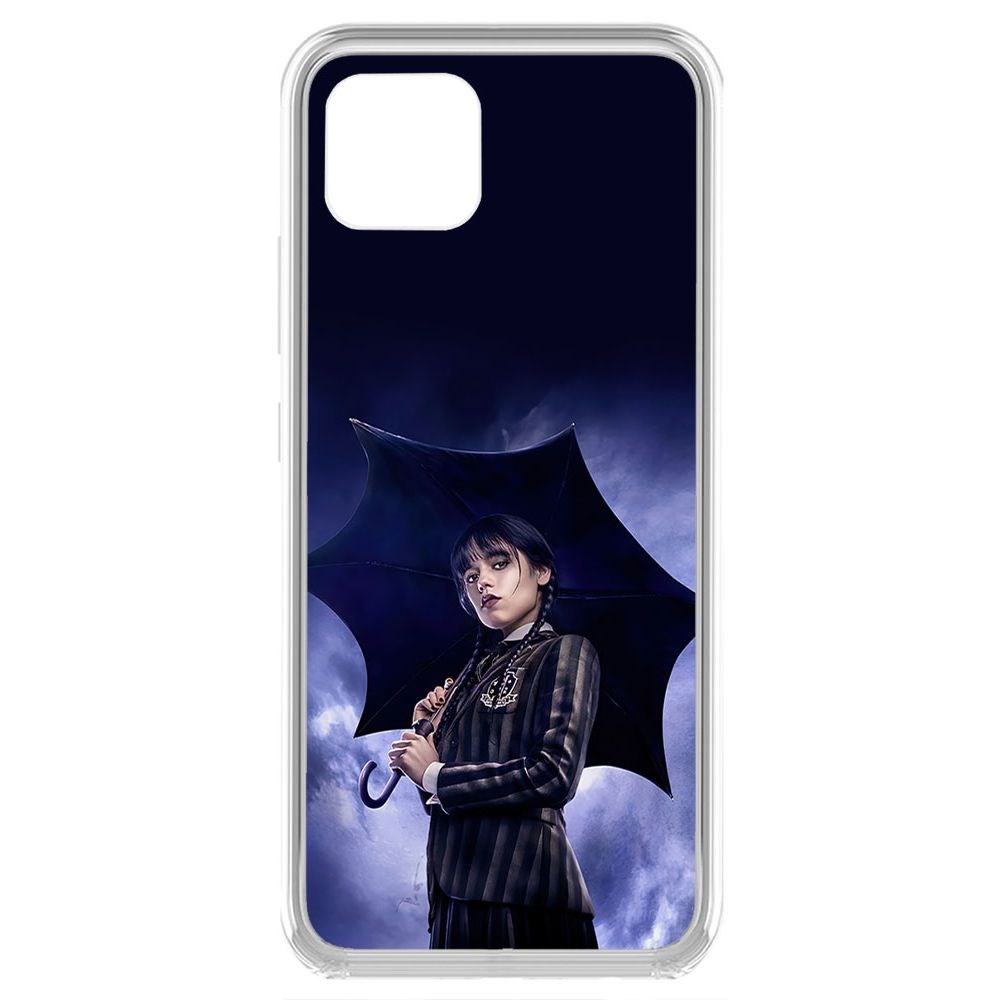 

Чехол-накладка Krutoff Clear Case Уэнсдей Аддамс - Уэнсдей под зонтом для Realme C11