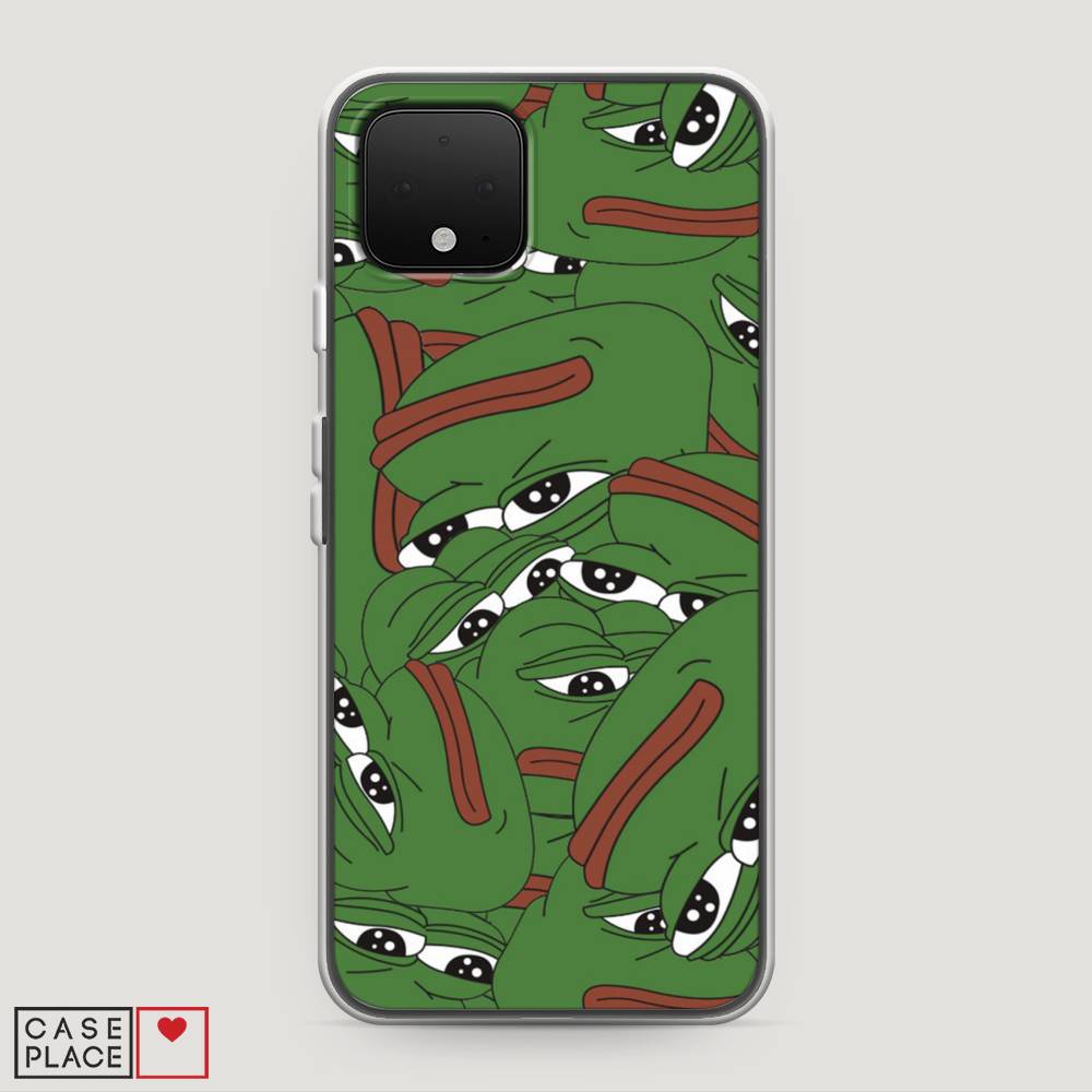 

Чехол Awog на Google Pixel 4 "Печальный frog", Разноцветный, 270250-9