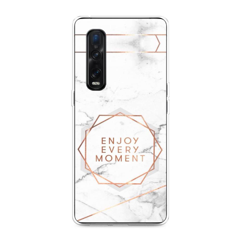 

Чехол Awog на Oppo Find X2 Pro "Enjoy every moment мрамор", Разноцветный, 253350-7