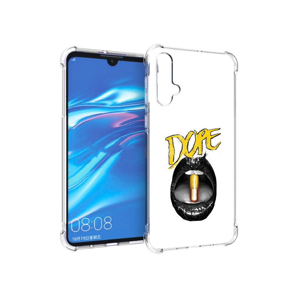 Чехол MyPads Tocco для Huawei Nova 5 губы