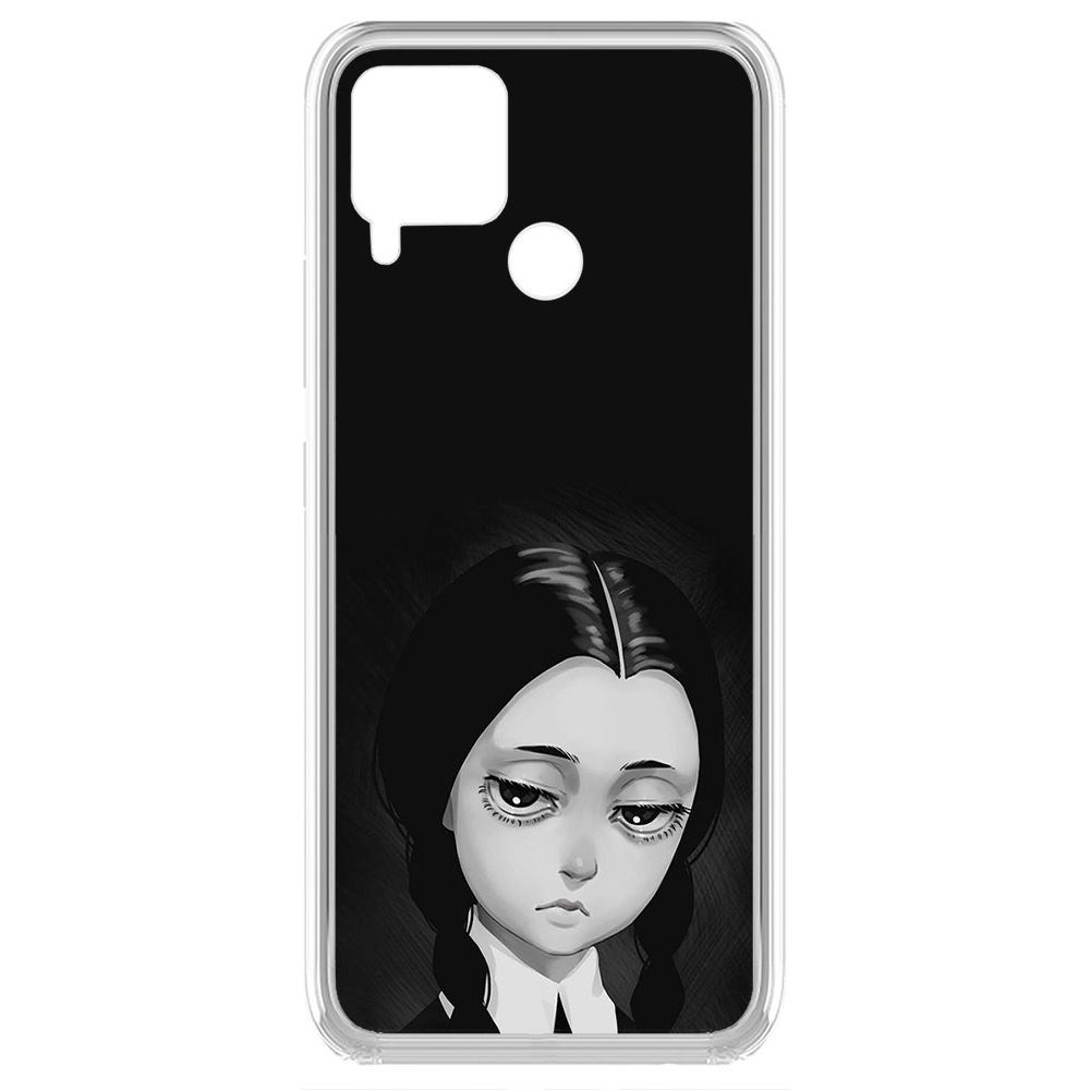 

Чехол-накладка Krutoff Clear Case Уэнсдей Аддамс - Рисованная Уэнсдей для Realme C15