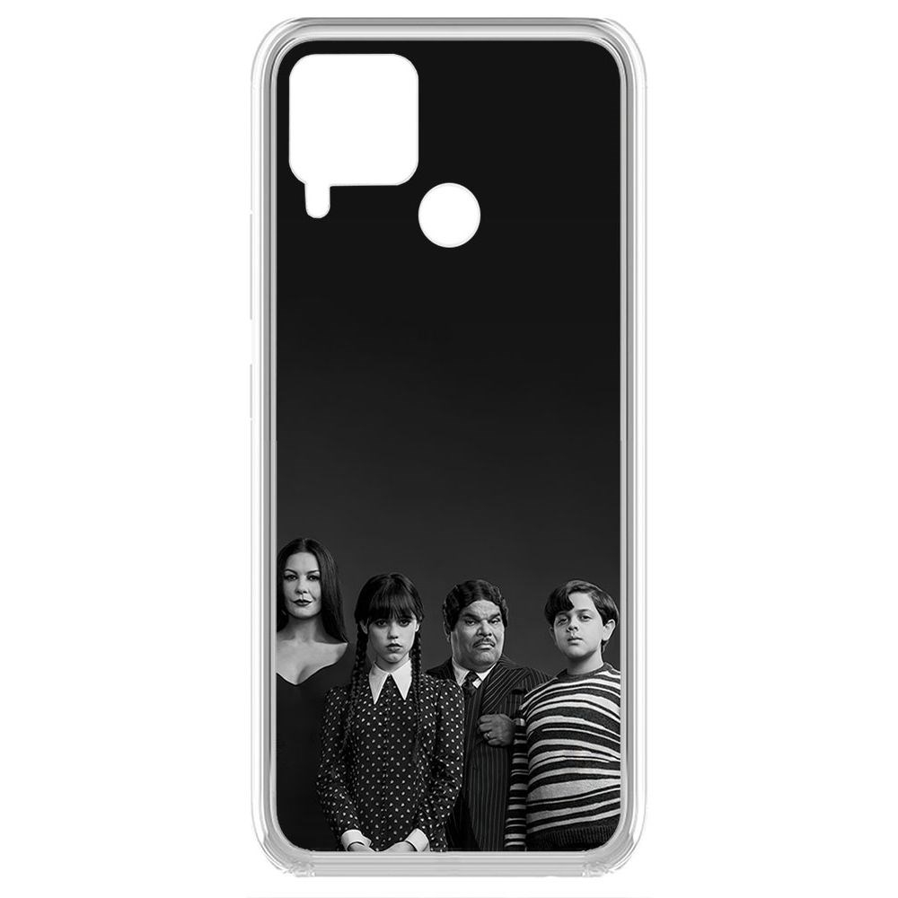 

Чехол-накладка Krutoff Clear Case Уэнсдей Аддамс - Семейка Аддамс для Realme C15