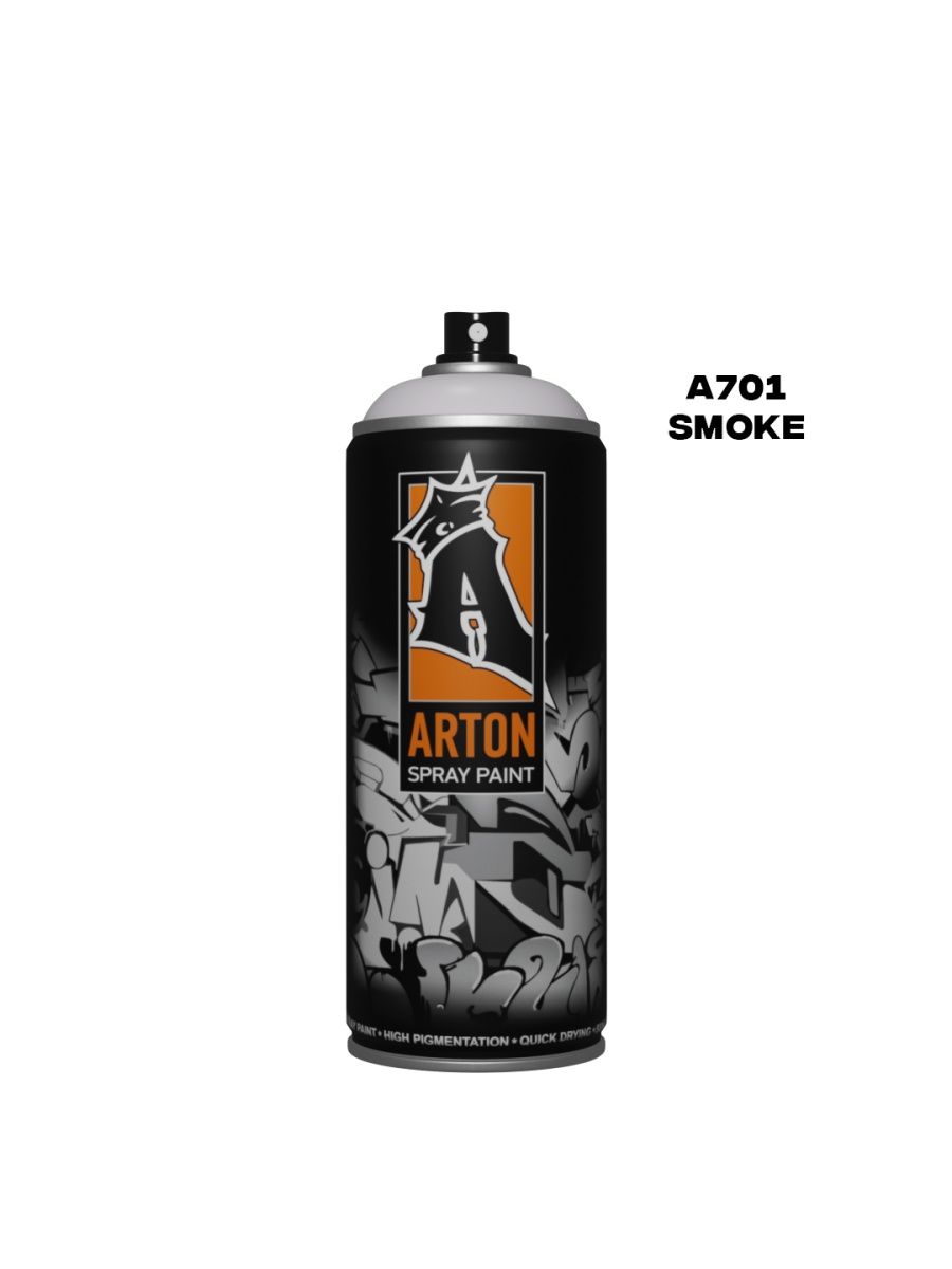 фото Аэрозольная краска arton a701 smoke 520 мл белая